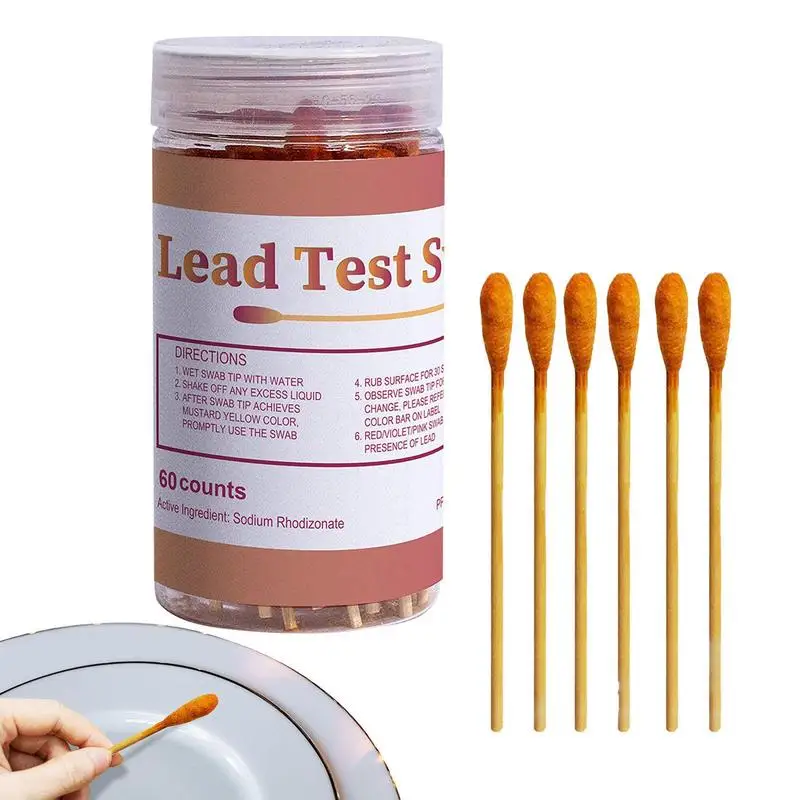 

Lead Paint Test Kit 30/60pcs Rapid And Accurate Lead Check Swabs Effective Lead Check Swabs For Plaster Metal Drywall Dishes