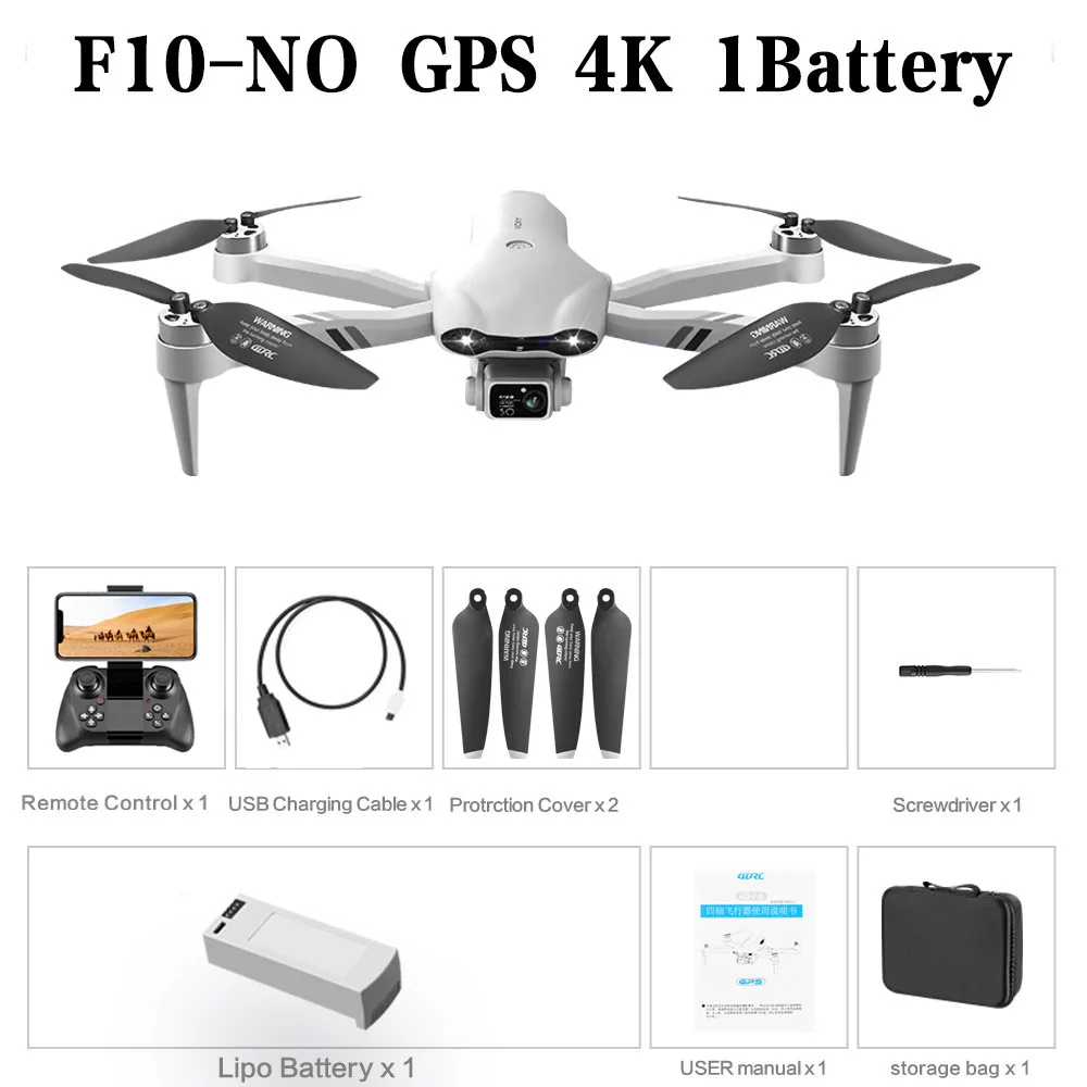 ตัวเลือกสินค้า โดรนถ่ายภาพ 4K กล้องคู่ GPS หลบสิ่งกีดขวาง
