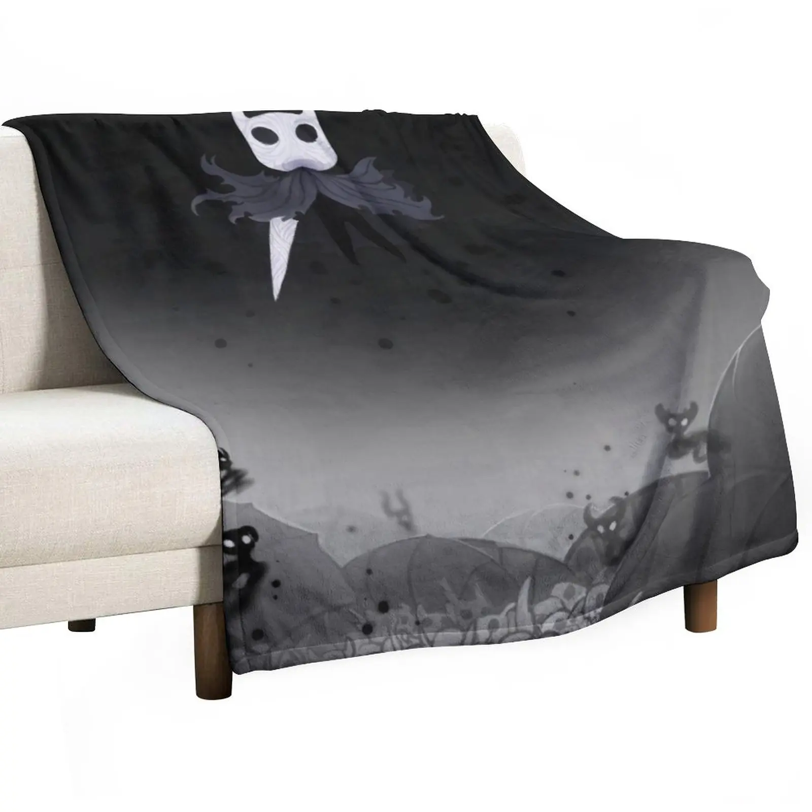 

Hollow Knight in the Abyss Throw Blanket Large Blanket Winter bed blankets