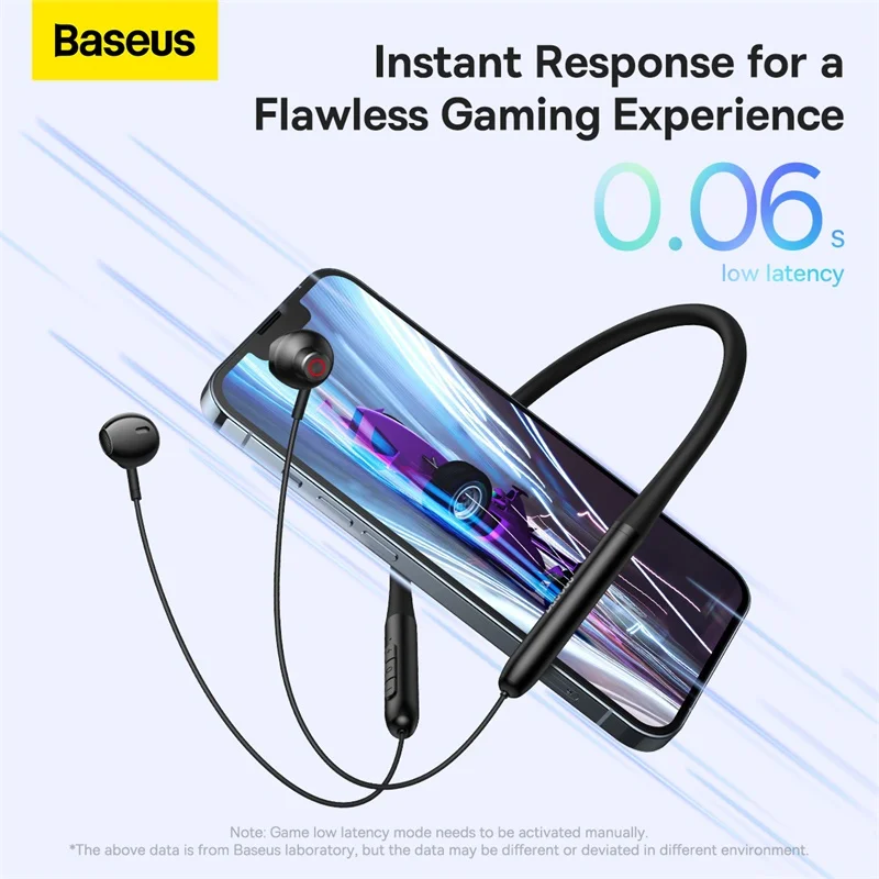 

Baseus P1 шейные наушники Bluetooth 5,2 магнитные поглощающие беспроводные наушники подвесной шейный вкладыш Hifi музыка игра Спорт