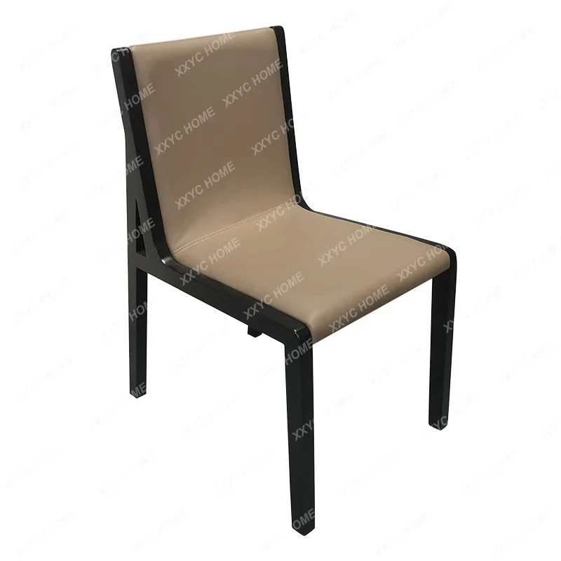 

Nordic Solid Wood Ash Leisure Household Hotel Italian High-End Minimalist Backrest Chair