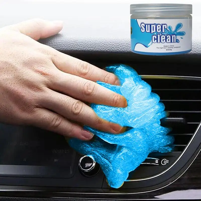 Car Cleaner Gel Dust Cleaning Slime for Dashboard Air Vents & Keyboard Reusable Multifunctional Goo Cleaning Tool