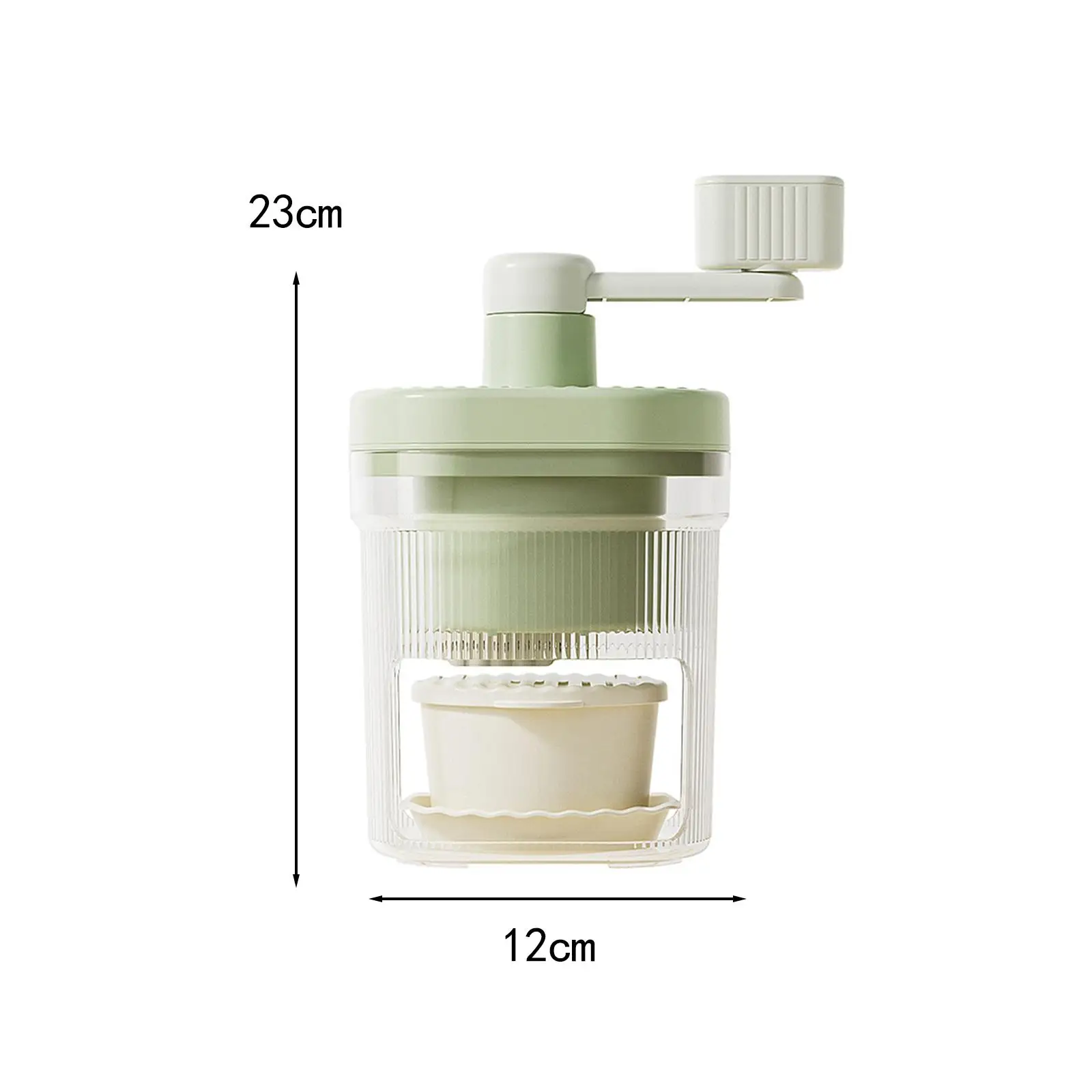 Mini Hand Crank Ice Crusher Ice Shaver Enjoy Ice Anywhere Crushed Ice Maker DIY with Ice Cube Tray and Ice Bowl for Camping Home 6
