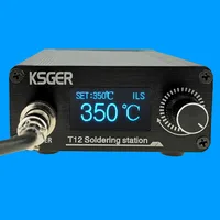 KSGER T12 Soldering Iron Station STM32 V3.1S OLED DIY Plastic FX9501 Handle Electric Tools Quick Heating T12 Iron Tips 8s Tins 1