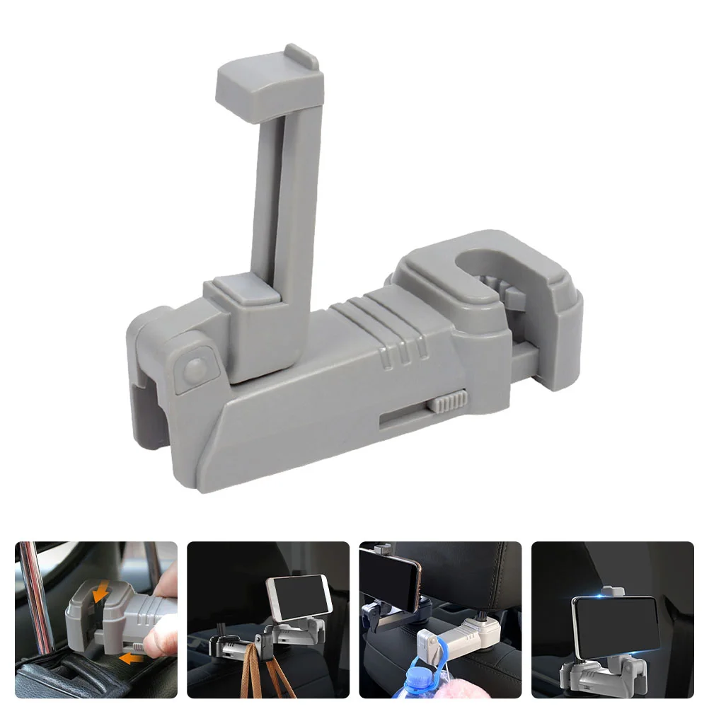 

Car Back Seat Hook Hanger Clips Headrest Vehicle Phone Holder Multi-purpose Mount Universal Assecories