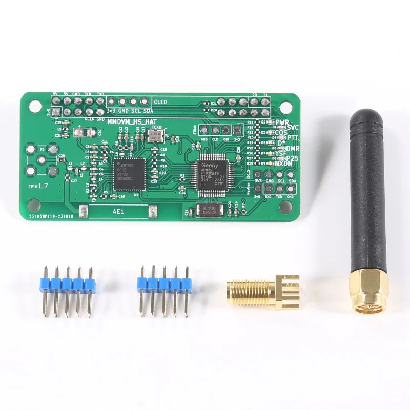 Jumbospot UHF VHF UV MMDVM Hotspot for P25 DMR YSF DSTAR NXDN Raspberry Pi Zero W/ 3B/4B + OLED+ Metal case +Antenna mmdvm hotspot