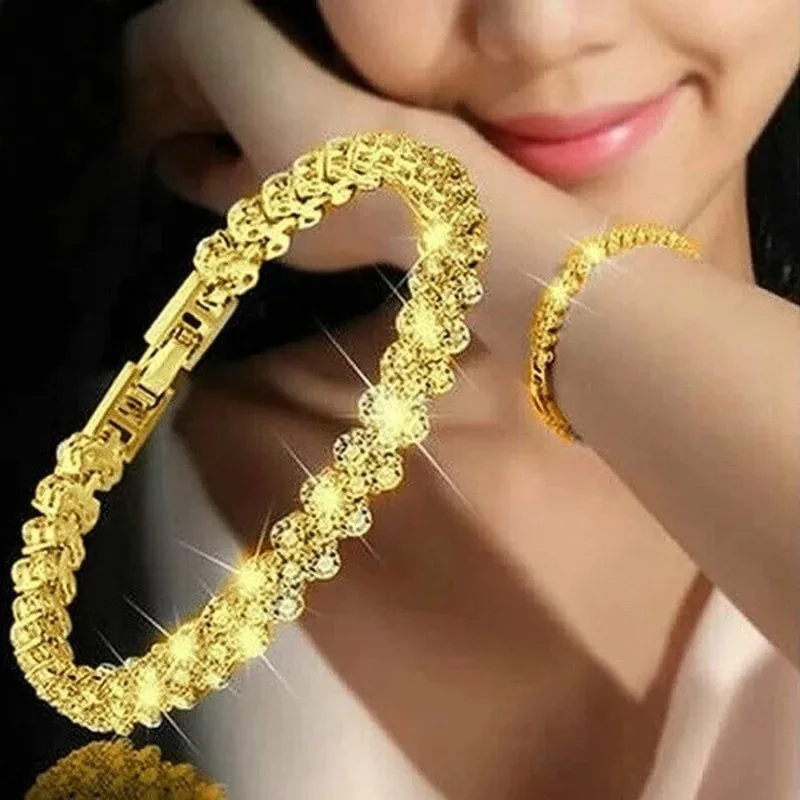 Love Braided Leaf Bracelet Charm Crystal Wedding Bracelets for Women Anniversary Valentines Day Gifts Aesthetic Jewelry bangle bracelet stainless steel bracelet crystal bracelets
