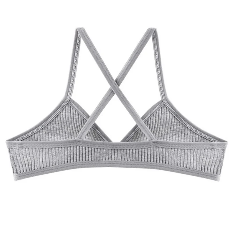 2Pcs/Set Vneck Bras For Women Push Up Bra Without Pads Sexy Lingerie Breathable Sports Bralette Wireless Seamless Underwear 5