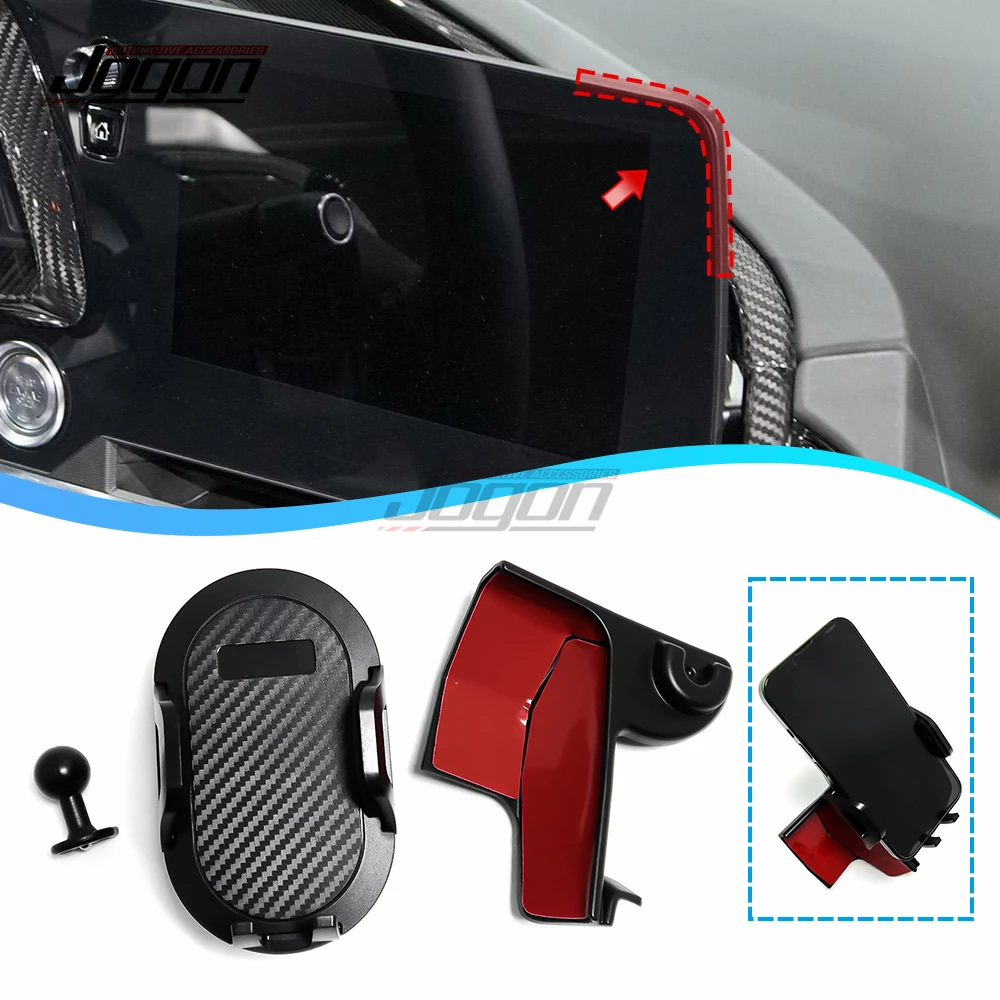 Car Mobile Phone Holder Air Vent Clip Mount For Corvette C8 Convertible Stingray Sport Coupe Z06 Z51