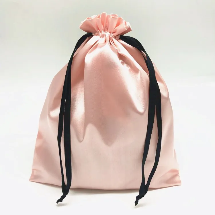 Bolsa de regalo de seda, bolsa de satén con cordón, bolsa de lujo para guardar joyas, cosméticos, maquillaje, teléfono móvil y zapatos, para negocios
