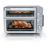 Countertop Oven Double Stack XL & Air Fryer with Pro Cook System, 12-in-1, Air Fryer, Bake, Broil, Reheat, Stainless Steel 1