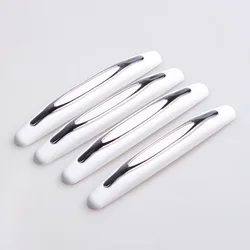 4 - Piece Car Door Edge Protection Rubber Bumper Set (White)
