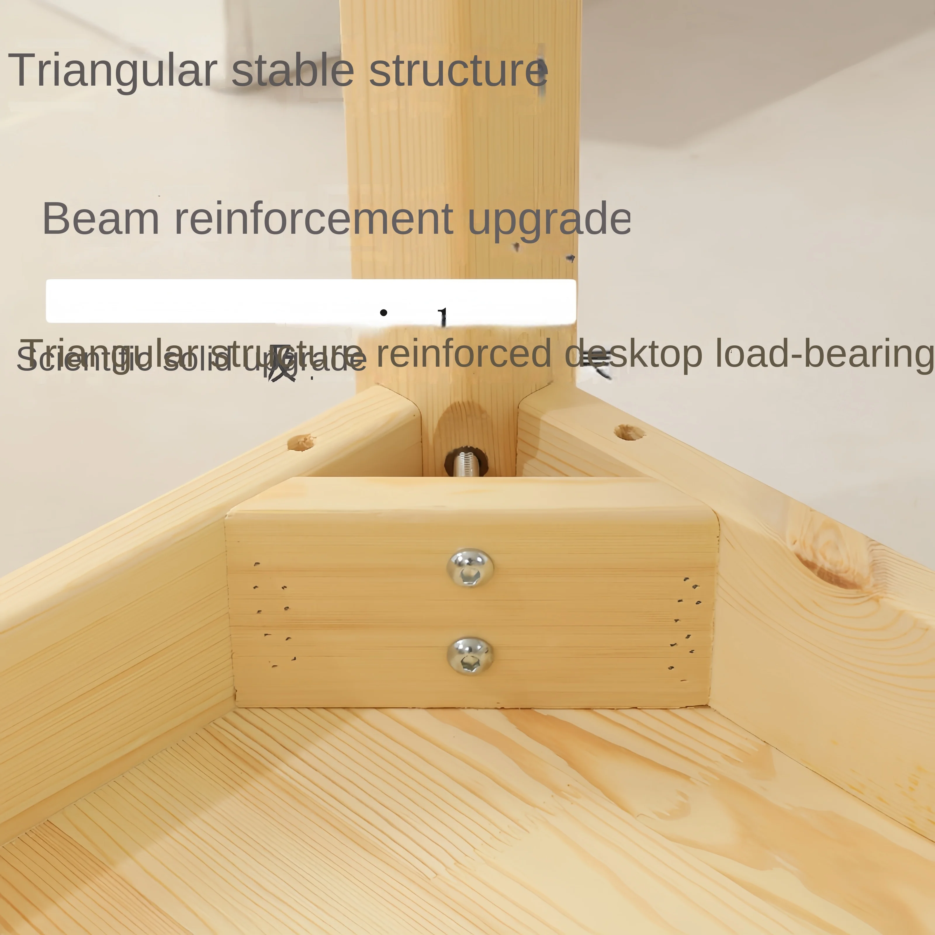 ZC Children's Building Block Table Solid Wood Compatible with Gaming Table Baby Educational Toy Table 5