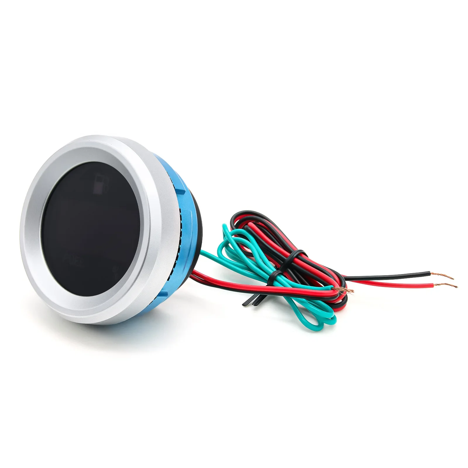 Red Light Digital Fuel Level Gauge with Flashing Alarm Car Fuel Level Meter Fuel