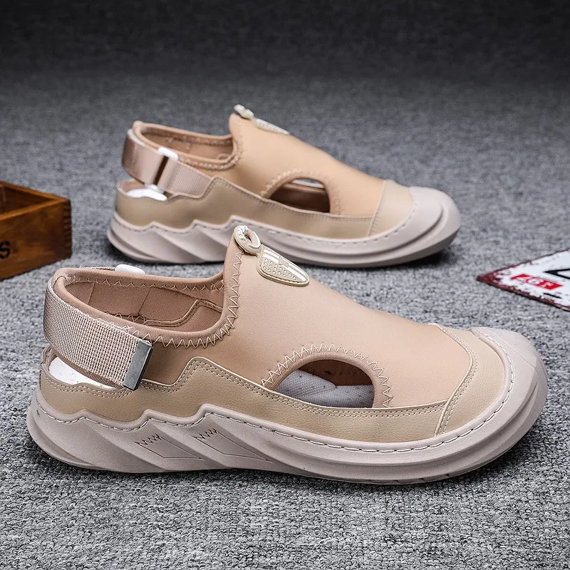 

Summer Comfortable Breathable Sandals Fashion Trend Men's Roman Beach Shoes All-match Outdoor Damping Anti Skid Casual Sandals