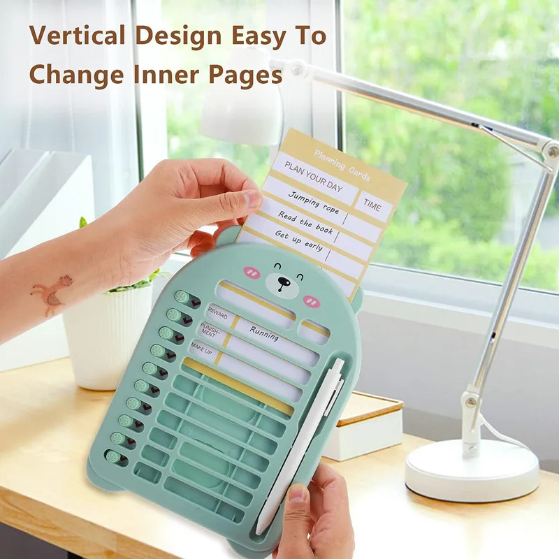 Reusable My Chores Checklist Daily Planner Chore Chart Memo Board Home Travel Planning Reminder Card for Kids Self-discipline 3