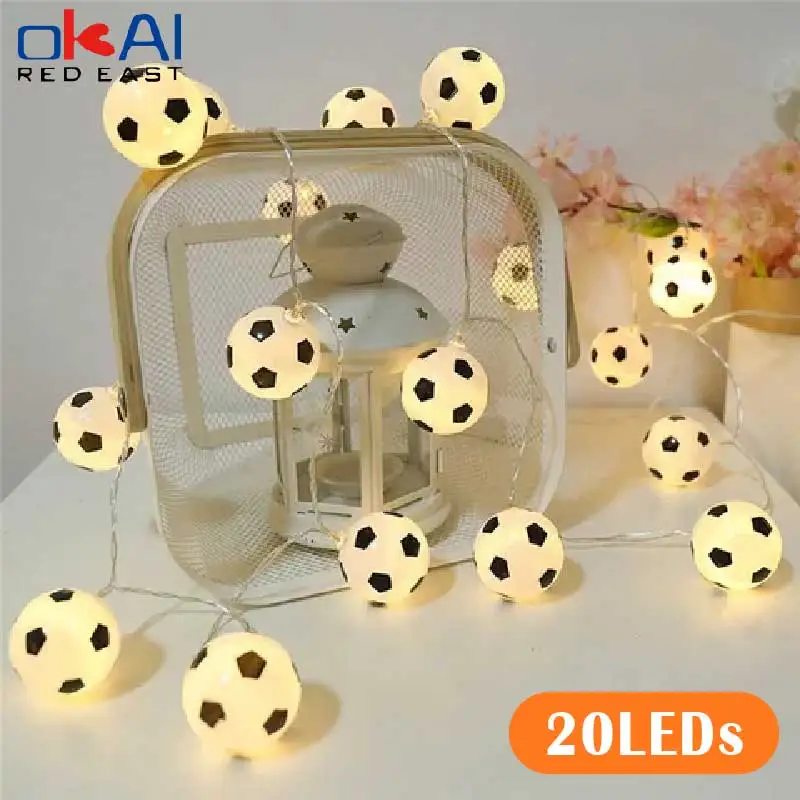 5M Decoration Football Fairy Light Battery USBLED Football String