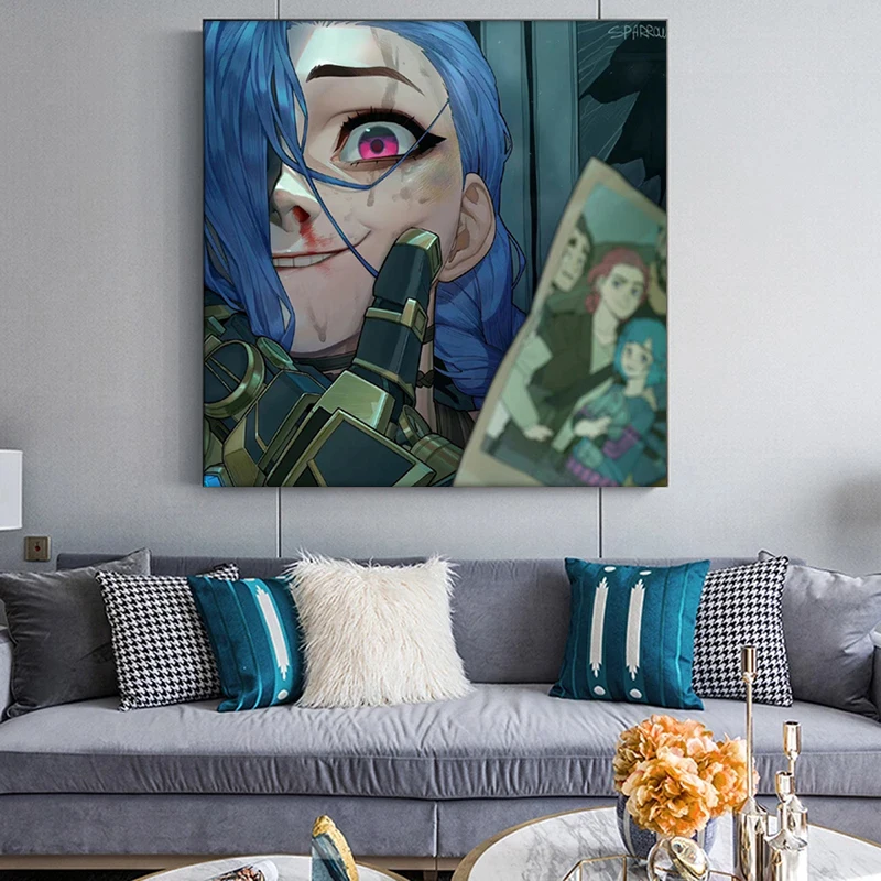 LOL 40cmX60cm Arcane Jinx VI League of Legends TV Series Painting Posters  and Prints Wall Art Canvas Picture Stickers - AliExpress