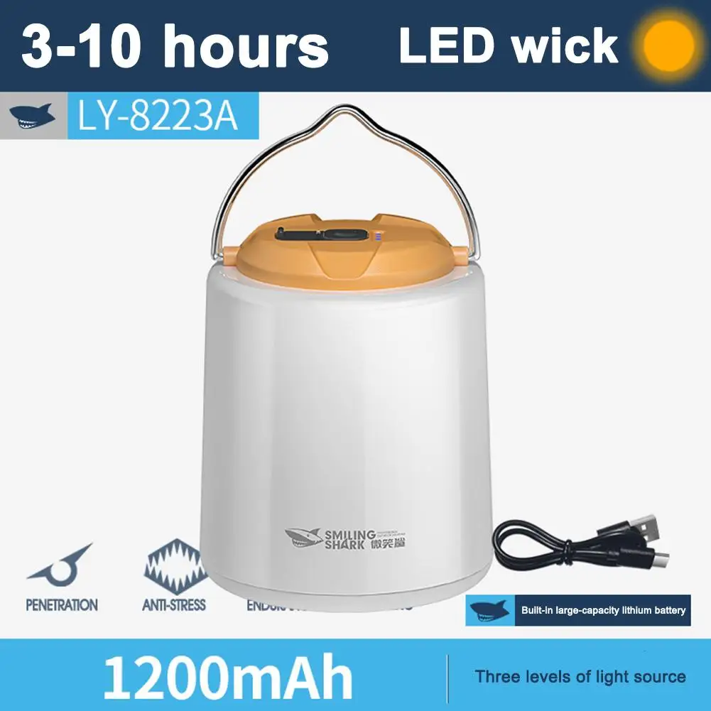 Emergency Light Usb Rechargeable Household Lights Outdoor Wireless Night Camping Control Lights Stall Remote F8d0