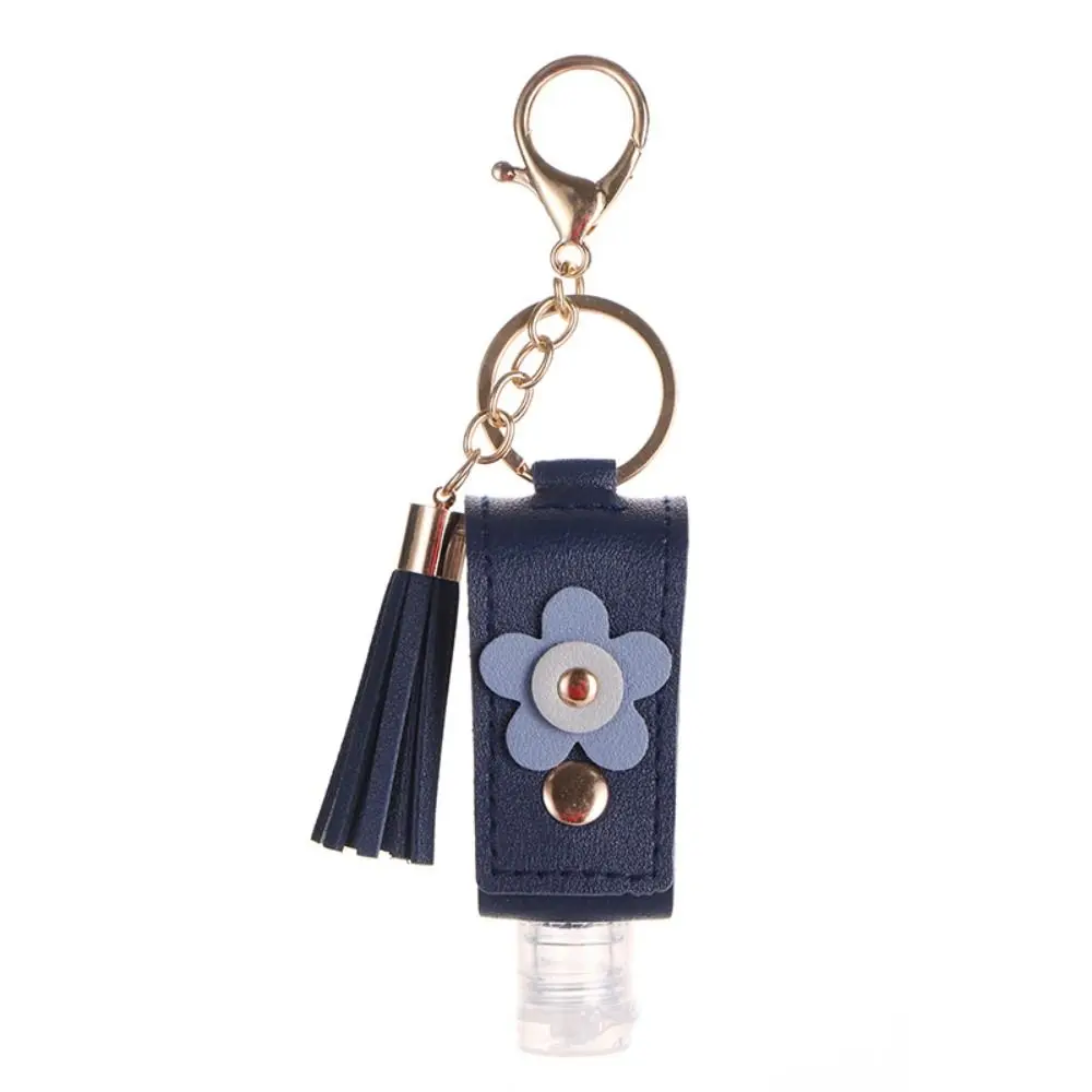Portable 30ml Reusable Hand Sanitizer Bottle with Keychain Holder