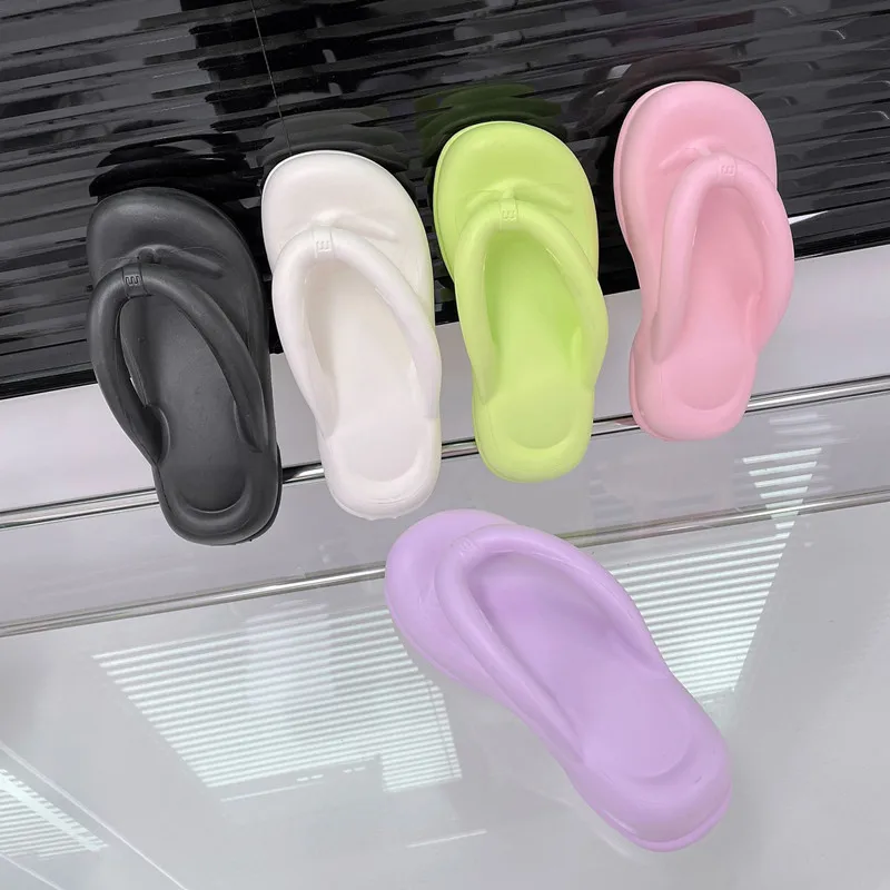 

Summer Women's Herringbone Slippers New EVA Thick Sole Elevated Clamping Slippers Soft Sole Waterproof and Anti Slip Slippers
