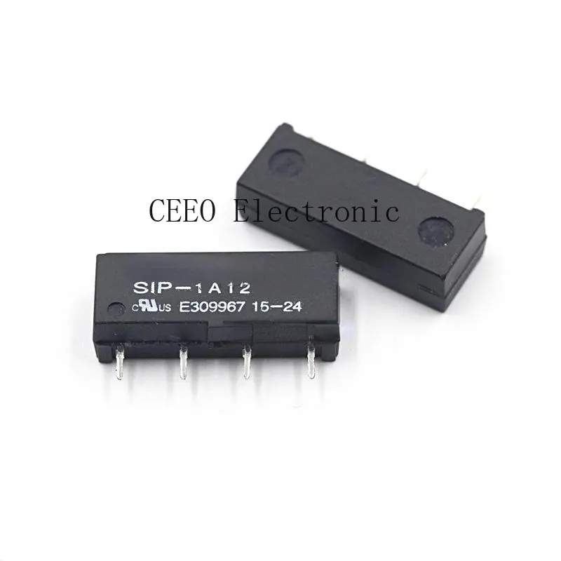 

20PCS 4-pin Miniature Reed Relay SIP-1A05 SIP-1A12 SIP-1A24 5V 12V 24V 12VDC SS1A24