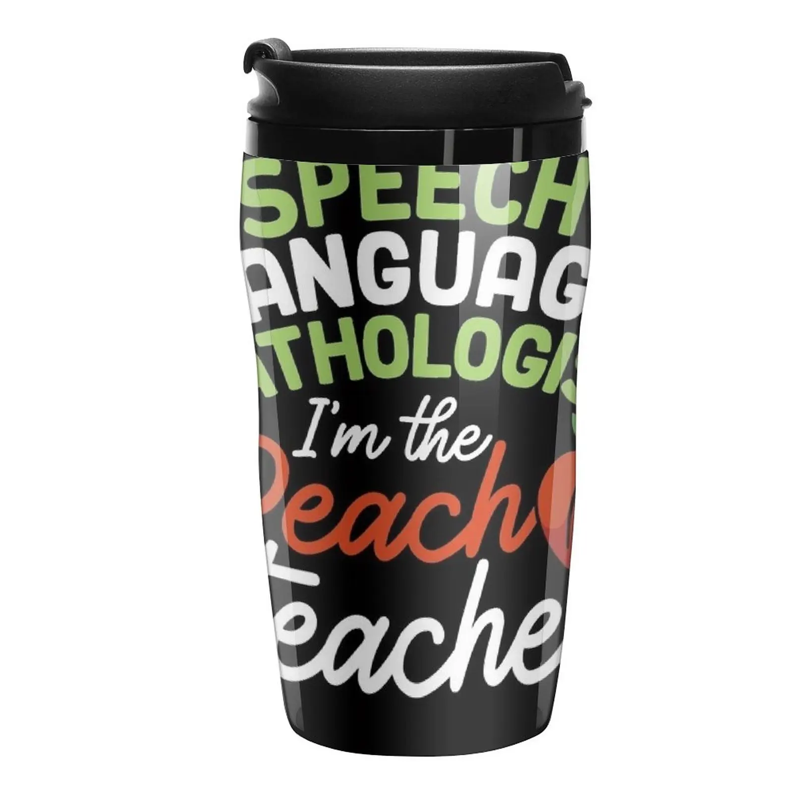 

New Speech Language Pathologist Peach Teacher prints Gift Travel Coffee Mug Espresso Cup Cute Mugs