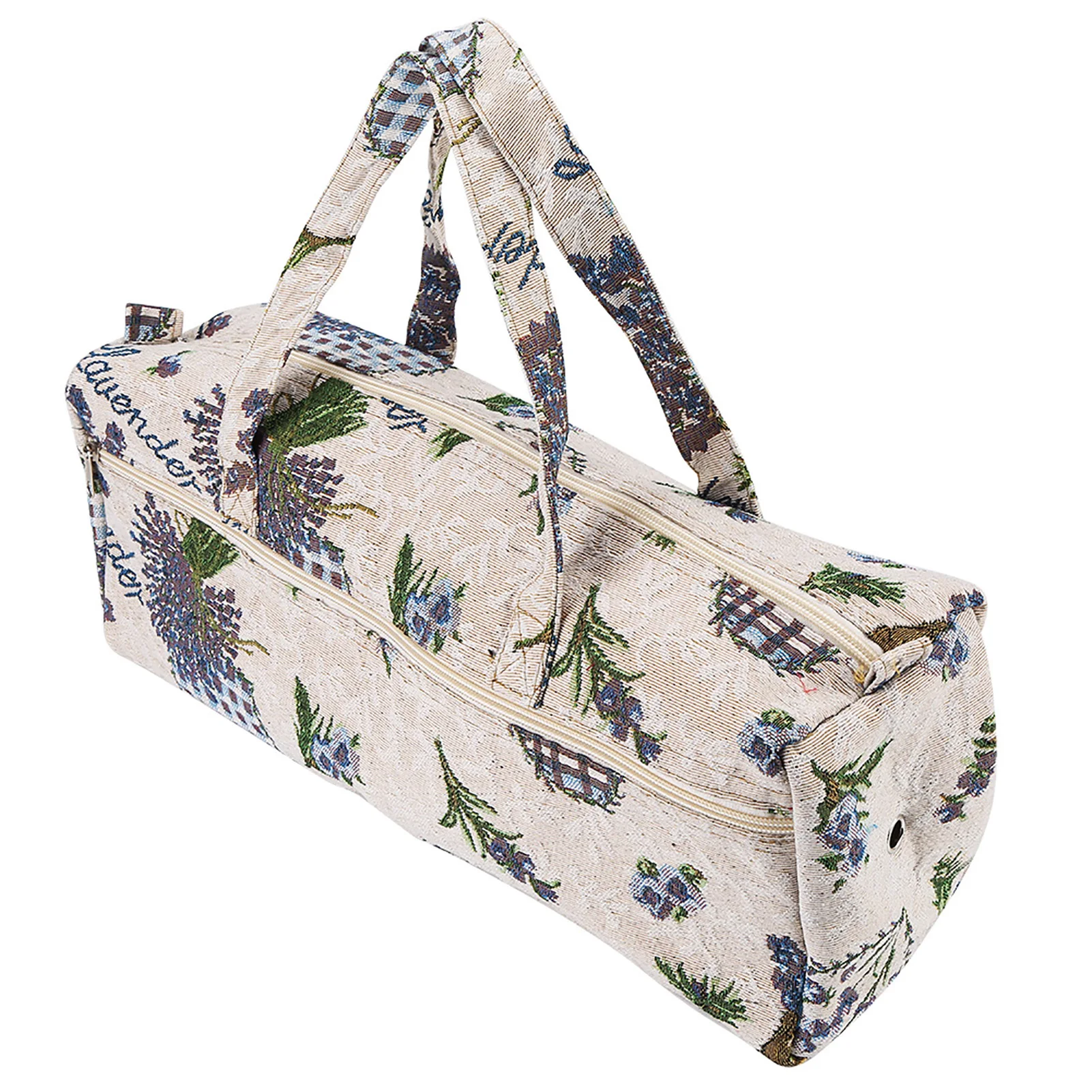 Floral Pattern Sweater Organizer Bag Woven Fabric Dustproof Large Capacity Crafts Knitting Clothes Storage Bags  For Closet 6