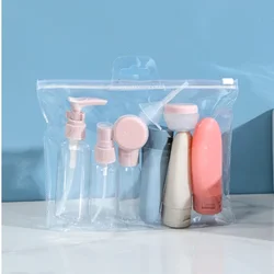 Refillable Travel Toiletry Bottle Set - Leak - Proof Containers for Shampoo, Conditioner, and Liquids