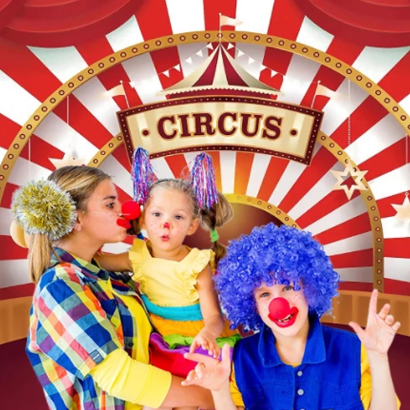 Sfondo di carnevale, sfondo di compleanno del circo, sfondo del circo, sfondo di carnevale, striscione di carnevale, sfondo del tavolo del buffet di carnevale - Italia