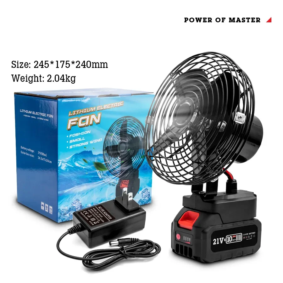 【ジャンク品】BURTLE Li-ionBATTERY/FAN UNIT 21V Cordless Rechargeable Electric Fan Outdoor Lithium-Ion