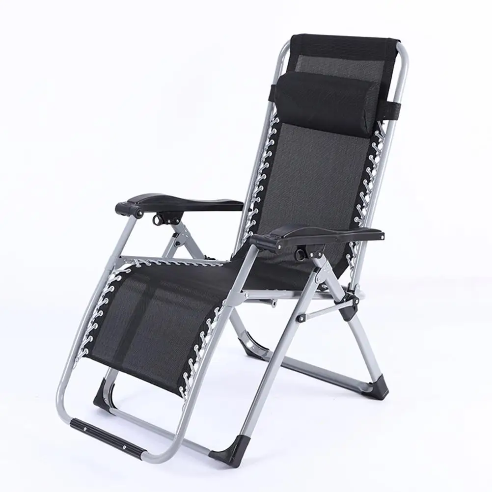 2 Pcs Recliner Pillow Foldable Chair Lounge Outdoor Headrest Leisure Cushion Deck Comfortable 4