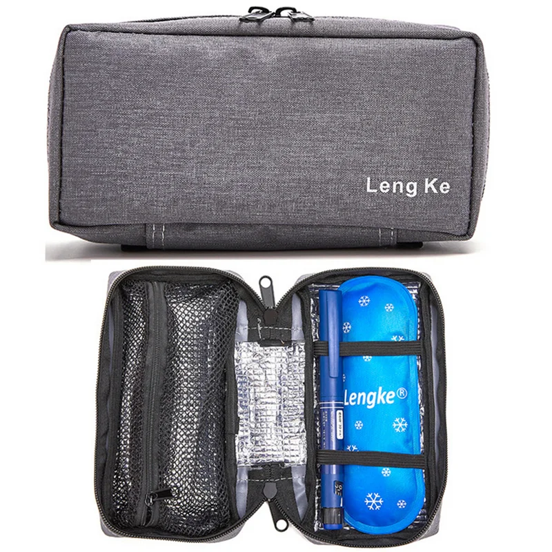 

New portable refrigerated insulin bag medical ice bag drug cooler bag Diabetic Insulation Travel Cooler Box Aluminum Foil Ice Ba