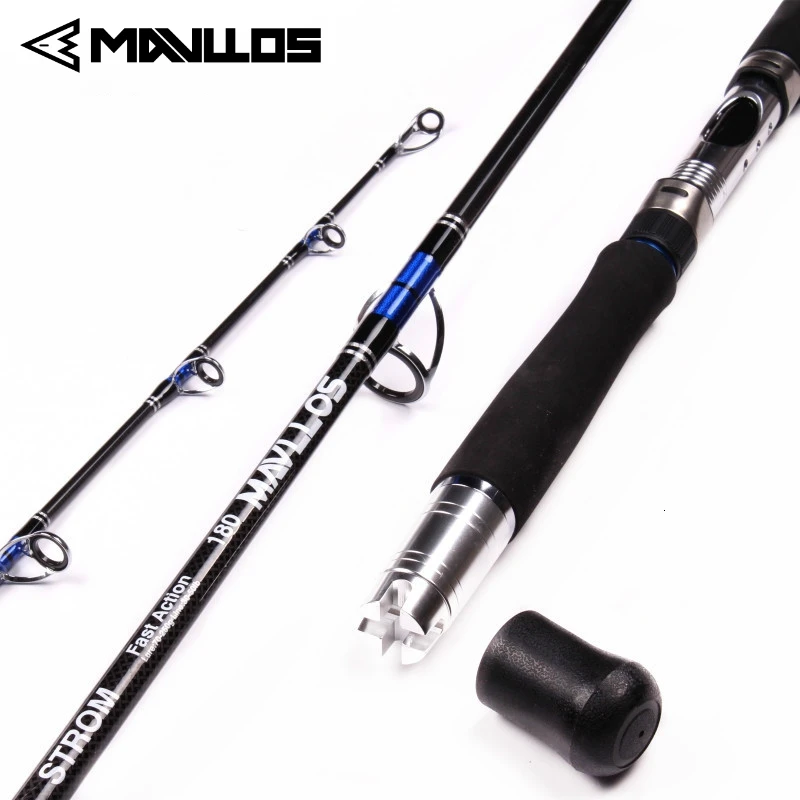 Mavllos Storm Tuna Jigging Rod ,Lure 80-250g 20-50LB Carbon MH Tip Portable  Saltwater Trout Spinning Rod,Grouper Fishing Rod