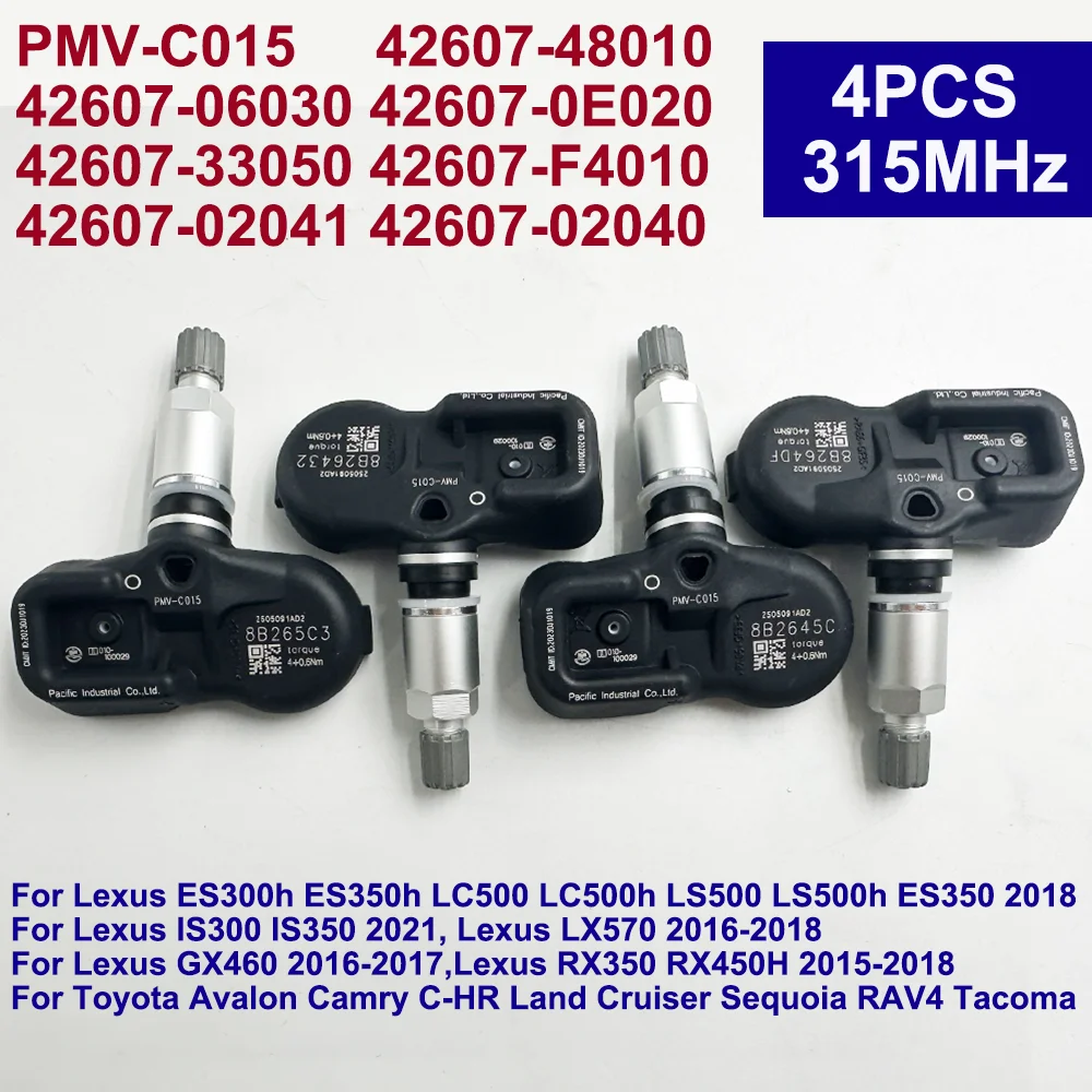 Tpms Sensor Lexus Rx Tpms Sensor 4-Pack TPMS Tire Pressure Sensors - PMV-C015 Fit Toyota ...
