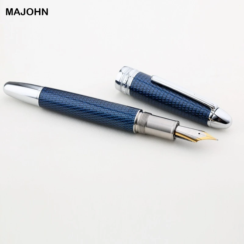 MAJOHN P136 Piston Fountain Pen Anti-slip with 3D EF/F Anti-slip Hammer Pattern Version Pen School Office Supplies Stationery