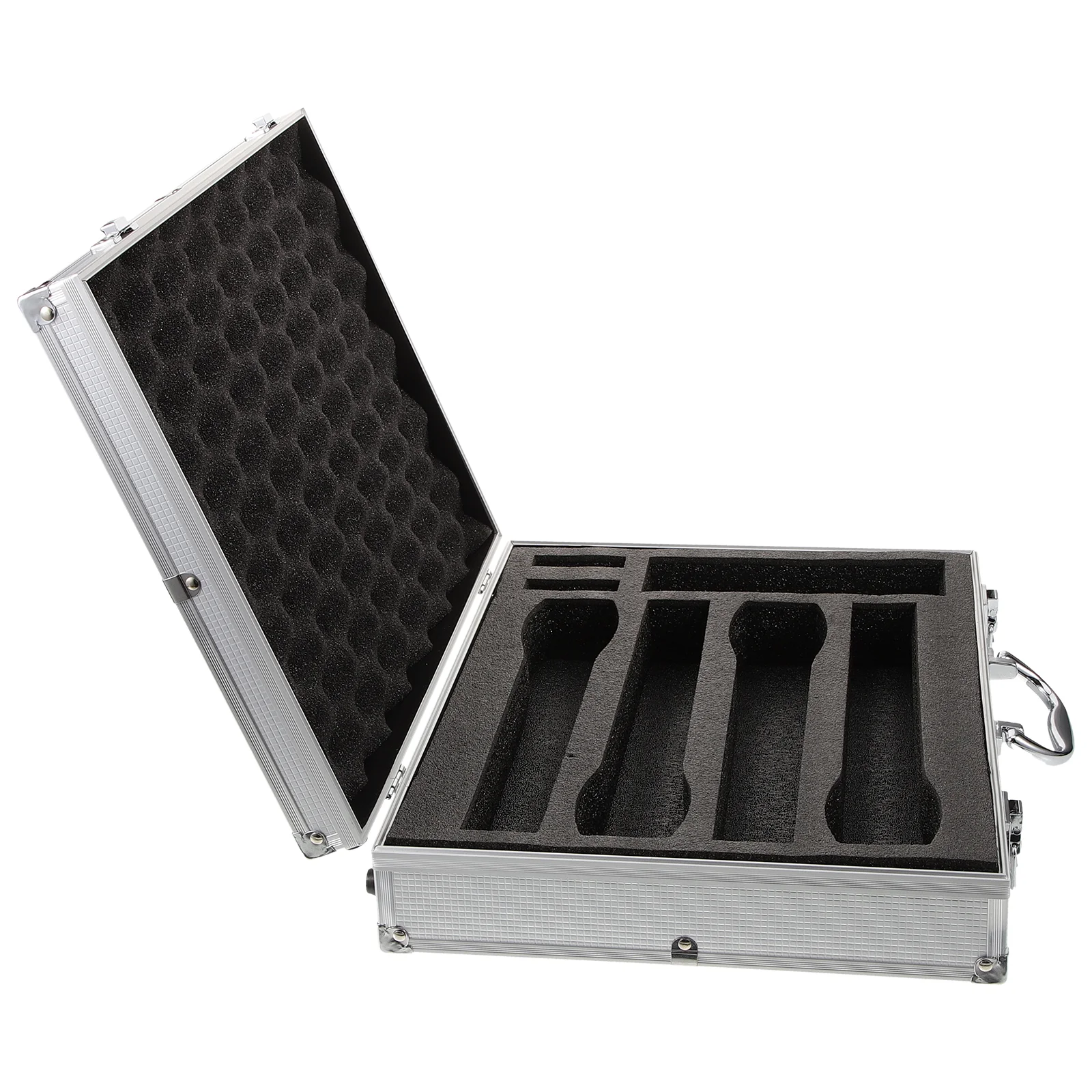 

Microphone Carrying Case Cordless Microphone Case Portable Microphone Box With Handle For Travel Musical Instrument Accessories