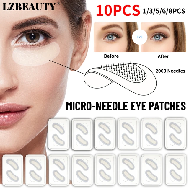 Microneedle Eye Patches Mask Korean Skin Care Hyaluronic Acid 1-10PCS for Anti Wrinkle Aging Dark Circle Eyes Mask Moisturizing 1