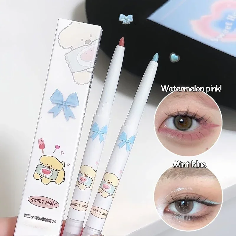 Glitter Eyeshadow Eyeliner Gel Pen Waterproof Not Blooming Quick Drying Eye Liner Pencil Highlight Tea Brown Eye Liner Makeup 3