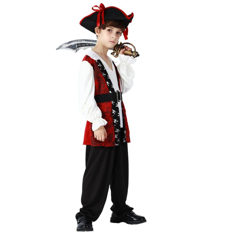Cosplay Pirates of the Caribbean costume Captain Jack Sparrow Hunter Club costume Play Fancy party dress
