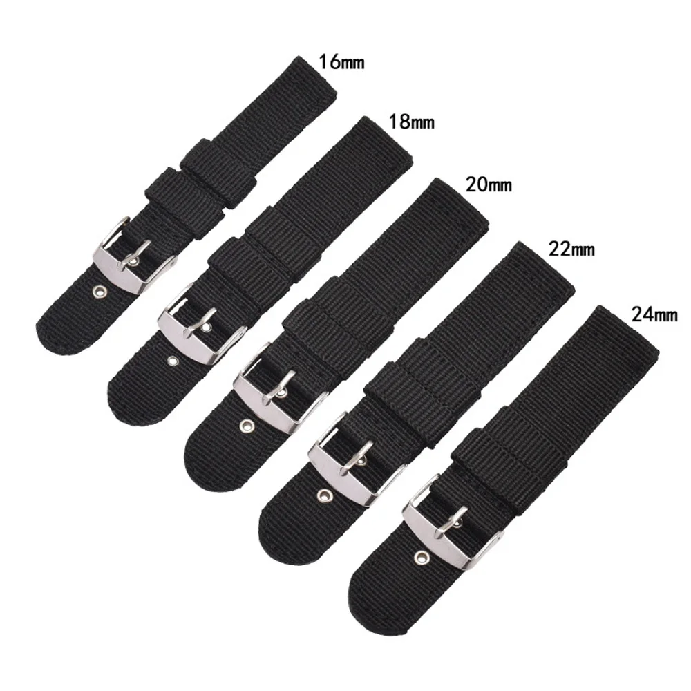 Waterproof Nylon Canvas Watch Band - Soft & Comfortable Universal Replacement Strap