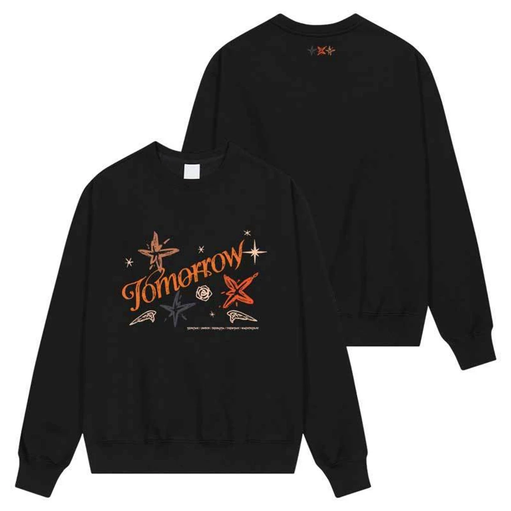 Autumn Women's Hoodie TOMORROW Pattern Printed Cotton Pullover Men's Women's Fashion Casual Y2K Sweatshirt Clothing