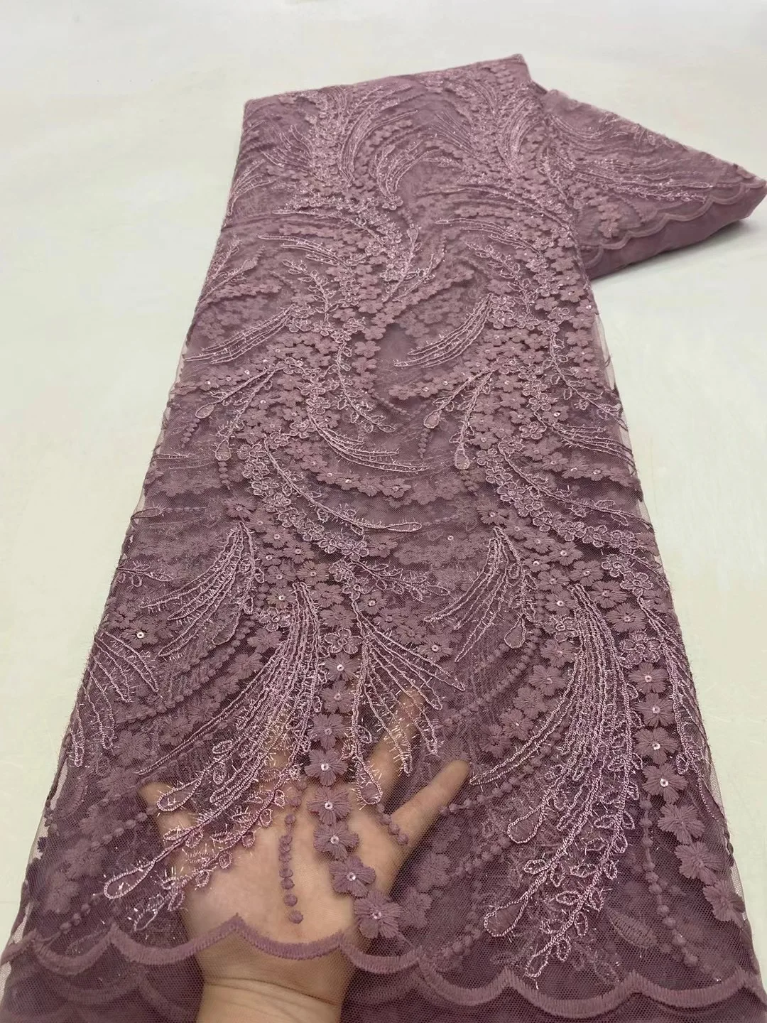 

Французское розовое роскошное высококачественное искусственное вышитое бисером вечернее платье ручной работы