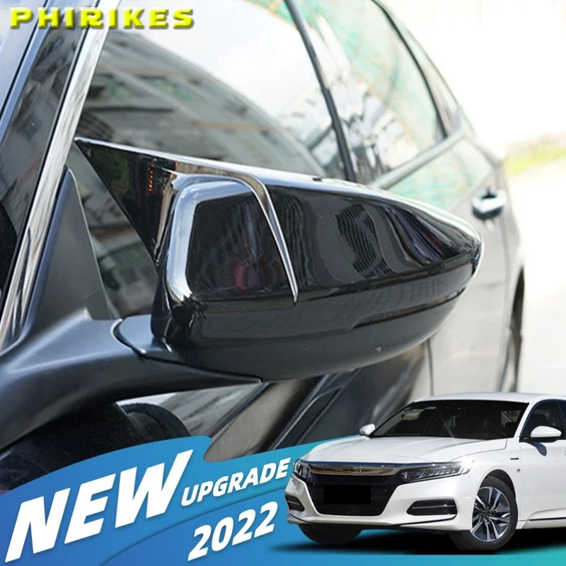 

Car Decoration Stick Rear View Rearview Side Glass Mirror Cover Trim Frame 2pcs For Honda Accord Sedan 10th 2018 2019 2020