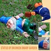 Drunken Dwarf Resin Sculpture Garden Home Decoration Accessorie Garden Statue Ornament Micro Landscape Outdoor Figurine Ornament 1
