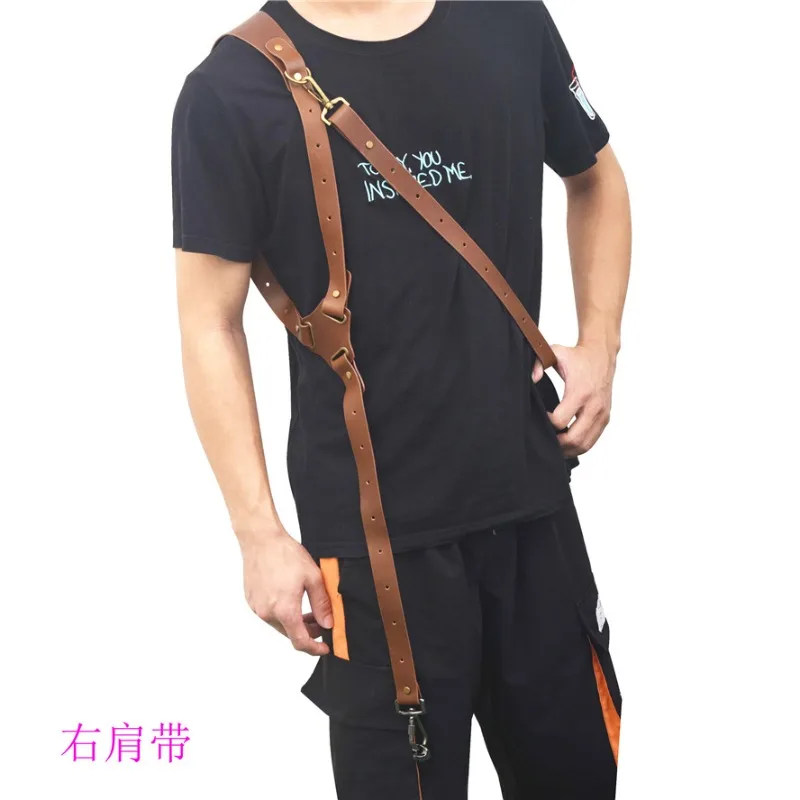 새로운  가죽 카메라 스트랩 DSLR 사진 촬영용 듀얼 숄더 스트랩 (야외 빠른 촬영)