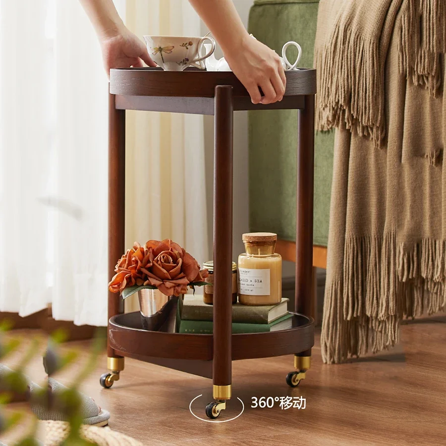 Vintage Trolley Wheel Universal Storage Rack Camping Tool Trolley Table Professional Kitchen Hair Salon Meuble Cuisine Furniture