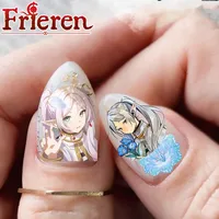 Frieren: Beyond Journey's End TSC-111 3d nail art stickers decal Stamp nail slider template diy nail tool decorations 1