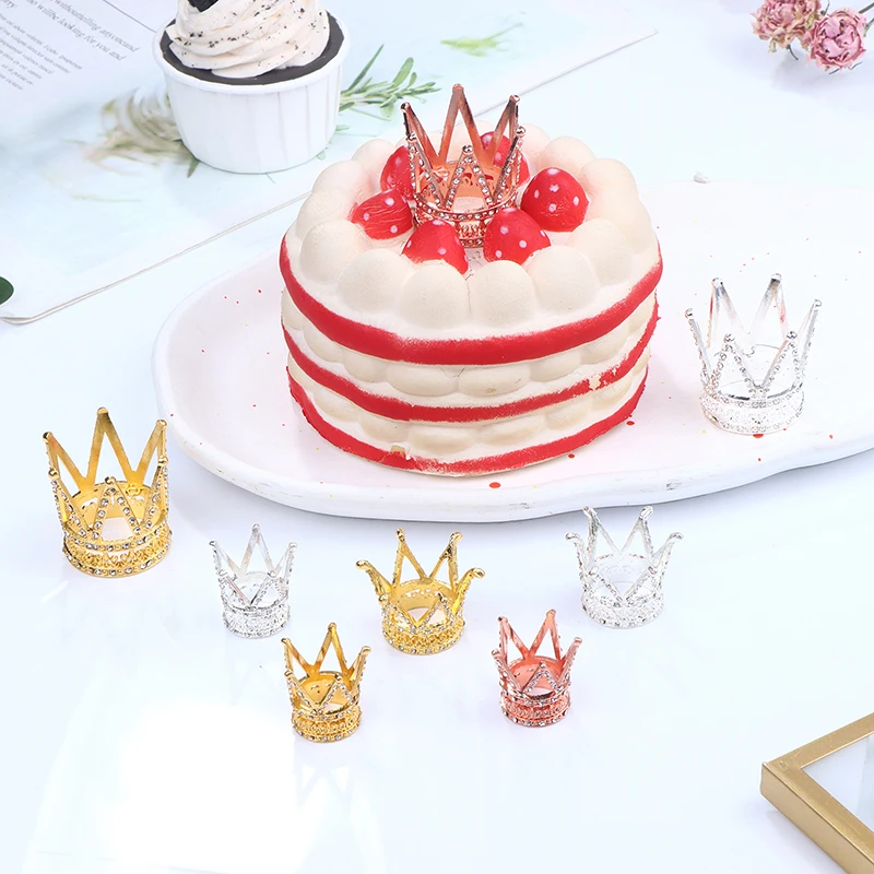 Doll Accessories Metal Crown Headwear Hairwear Hair Accessories For Doll House Toy 3