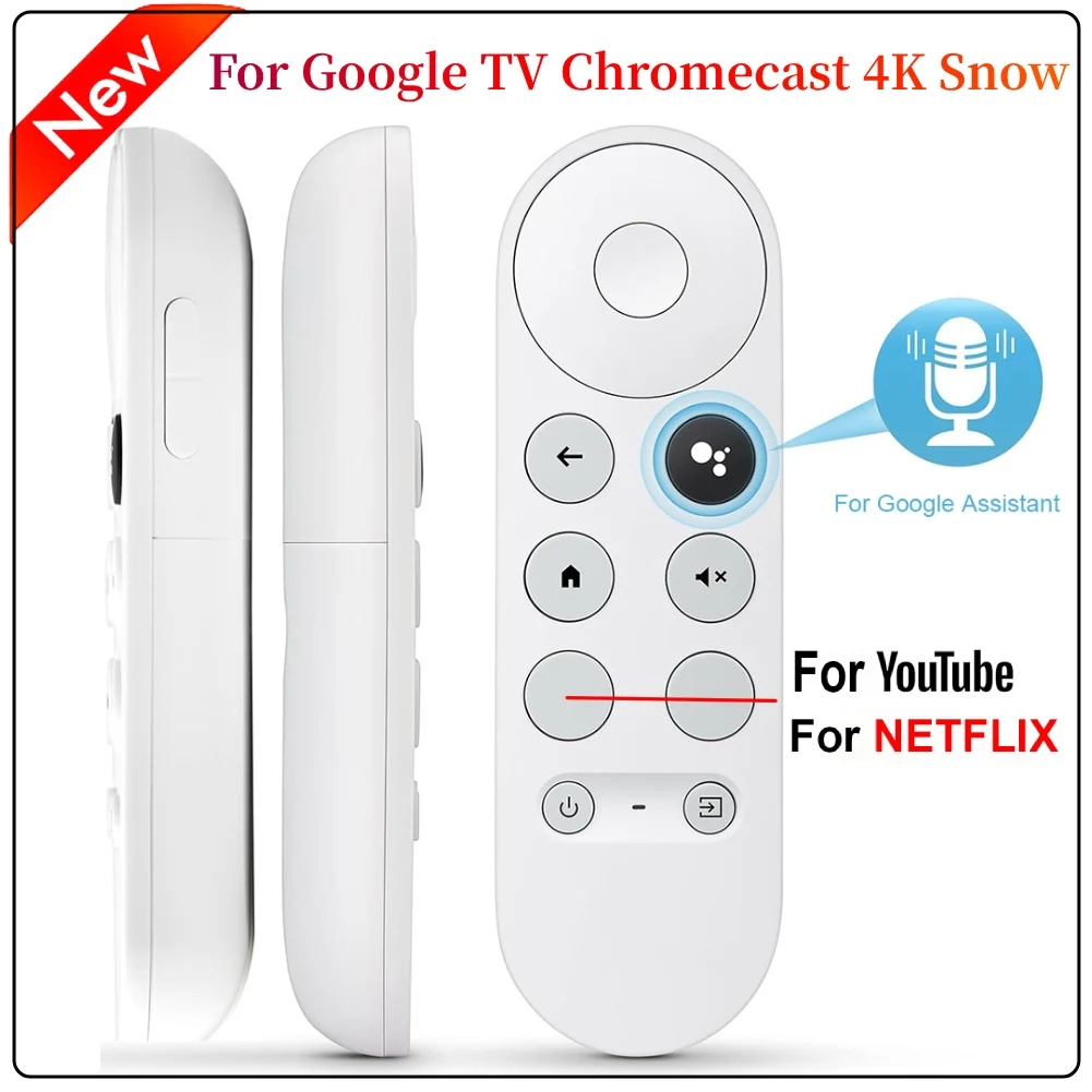 New G9N9N For Chromecast 4K With Google TV Voice Bluetooth IR Remote  Control